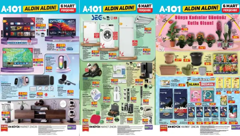 A101 6 Mart Aktüel Kataloğunda Kaçırılmayacak Fırsatlar Seni Bekliyor!