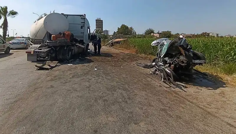 Adana'da Tankerle Otomobil Çarpışması: Feci Kaza Ayrıntıları