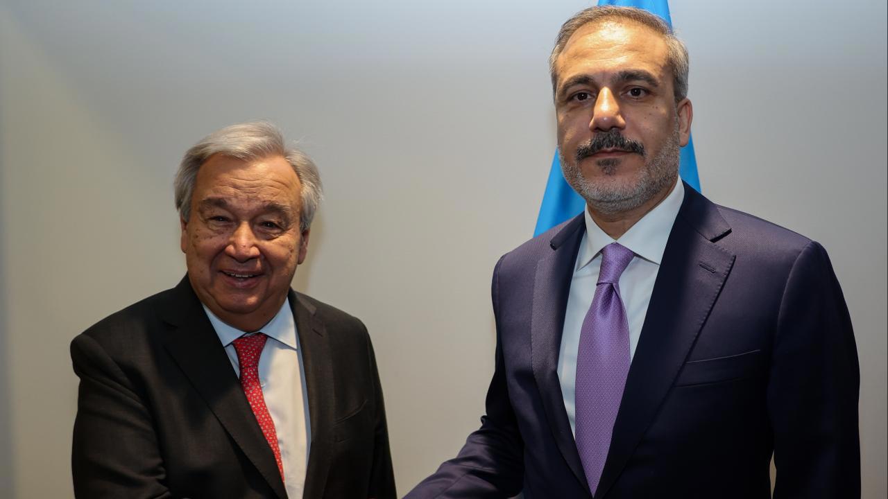 Bakan Fidan, BM Genel Sekreteri Guterres ile Ortak Çalışmaları Görüştü