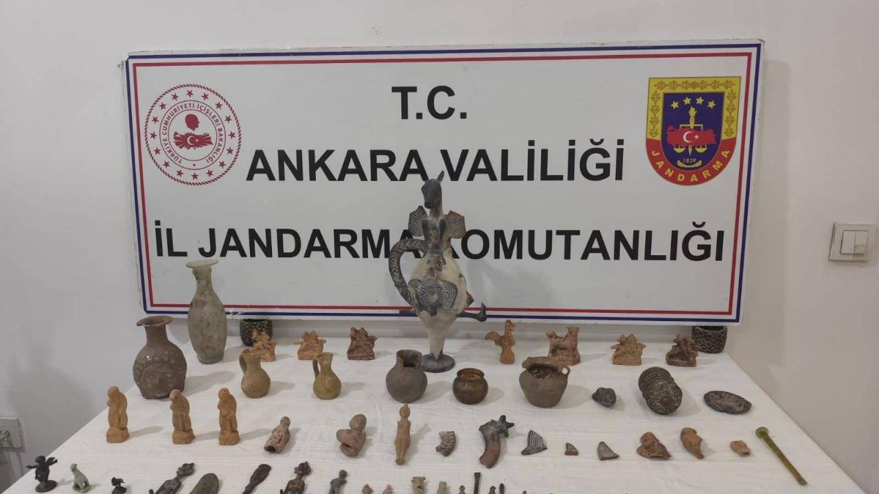 Ankara'da Tarihi Eser Operasyonu: 69 Obje Ele Geçirildi