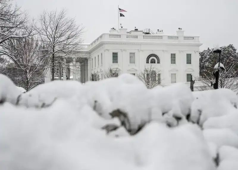 ABD'nin Başkenti Washington'da Kar Fırtınası Alarmı ile Acil Durum İlan Edildi