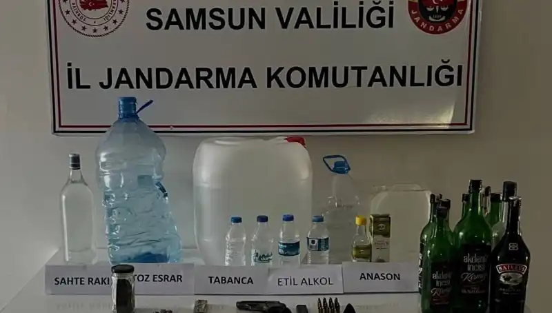 Samsun’da Sahte İçecek Operasyonu: İlgili Yükselişe Sebep Olan Litrelerce İçki Ele Geçirildi!