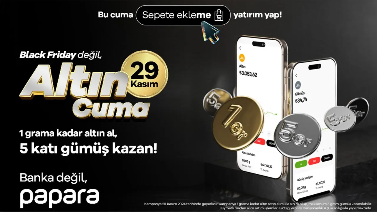 Papara'dan Yatırıma Teşvik Eden Kampanya: Altın Cuma